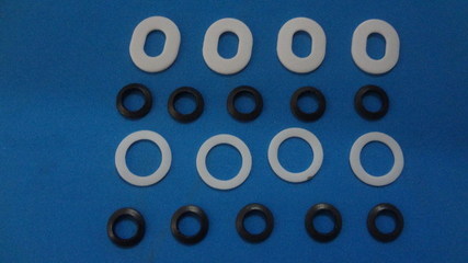 【长期供应白色F4 垫片、耐磨聚四氟乙烯封垫片厂家】价格,厂家,图片,绝缘板,东莞市力拓电子材料-